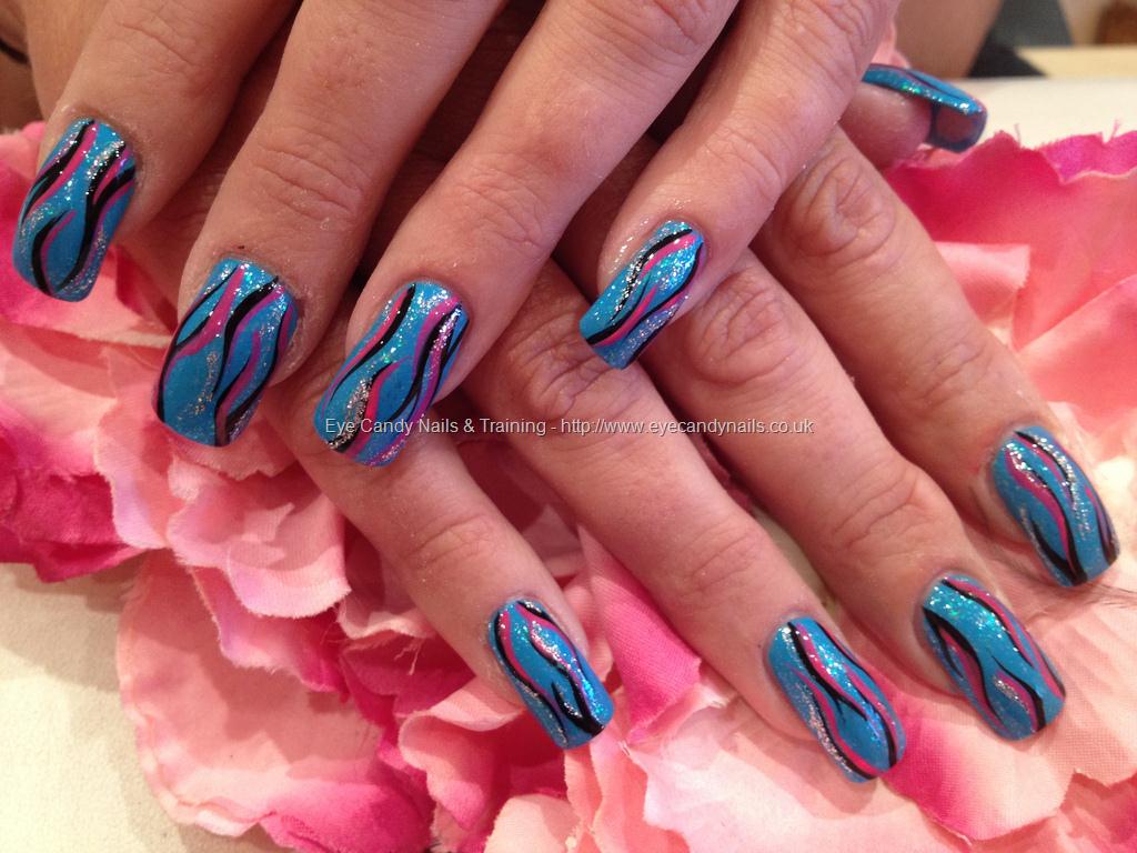 Nails – Pink and blue | Pink blue nails, Nail designs, Pretty nails