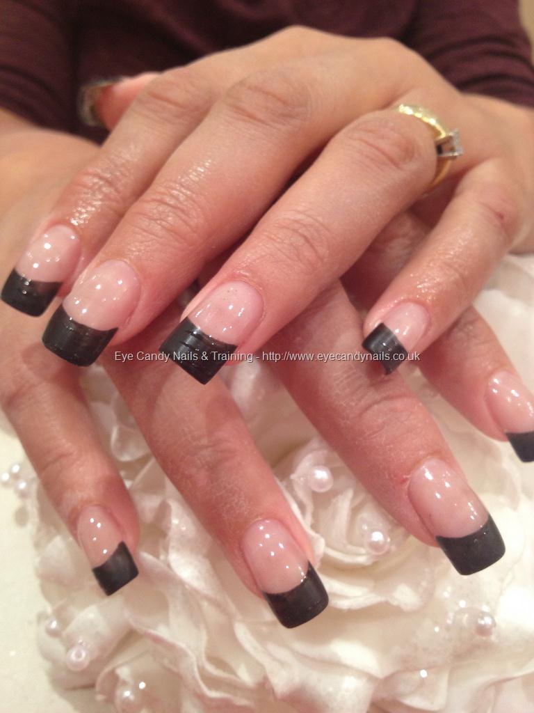 Black French Tip Nails: 65+ Designs to Wear All Season | French tip nails, Black  acrylic nails, Nails